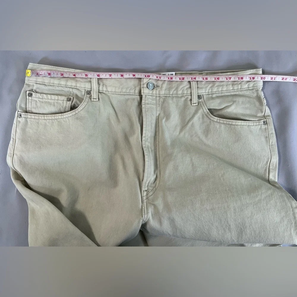 LEVIS 505 Regular Fit Jeans Mens 42‎ Beige Straight Regular Denim  W42 L32